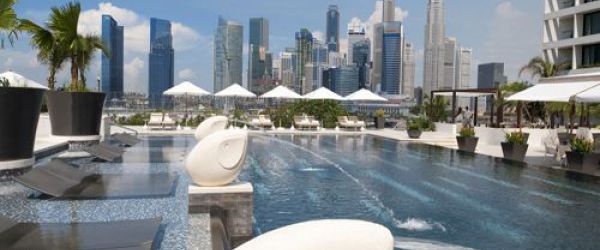 Mandarin Oriental, Singapore Modernes Design mit Panoramablick